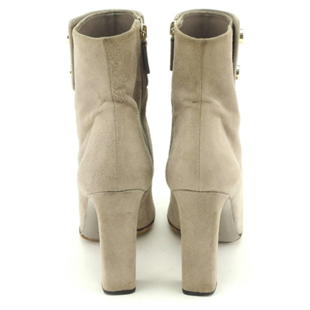 Authenticity guaranteed USED GUCCI boots short gray gray suede - Picture 2 of 8